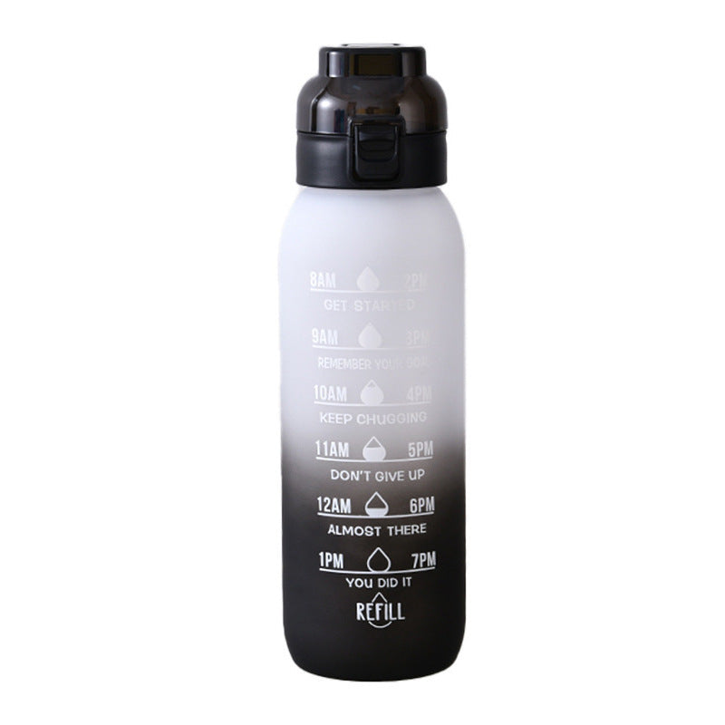 Tritan-Trinkflasche mit Aromaring, 1000 ml, mit Strohhalm