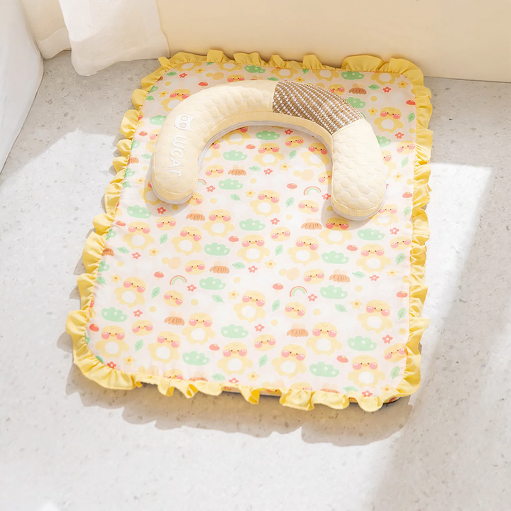 Sommer-Haustier-Bett, Sisal, abnehmbar und waschbar