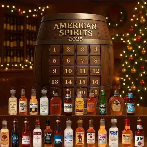 Weihnachts-Adventskalender mit Acryl-Anhängern