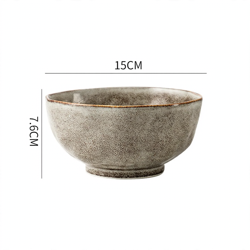 Vintage-Geschirrset aus Keramik, rustikales Design