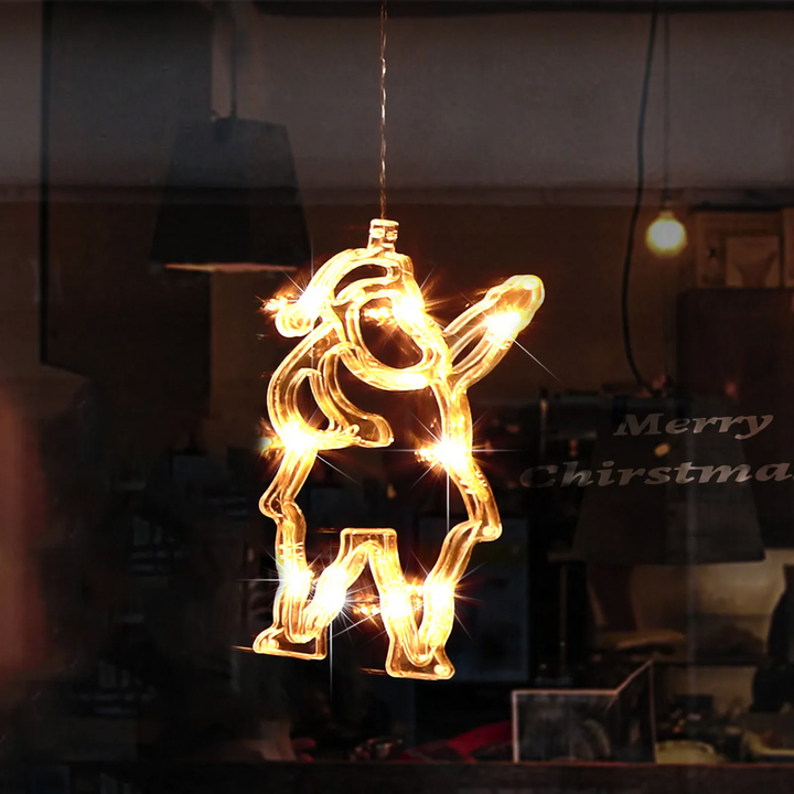 LED-Weihnachts-Sauglicht für Fenster
