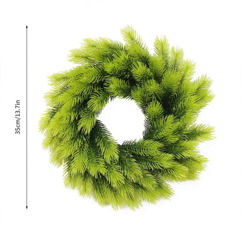 Künstlicher Weihnachtskranz aus Kunststoff, 10-30 cm