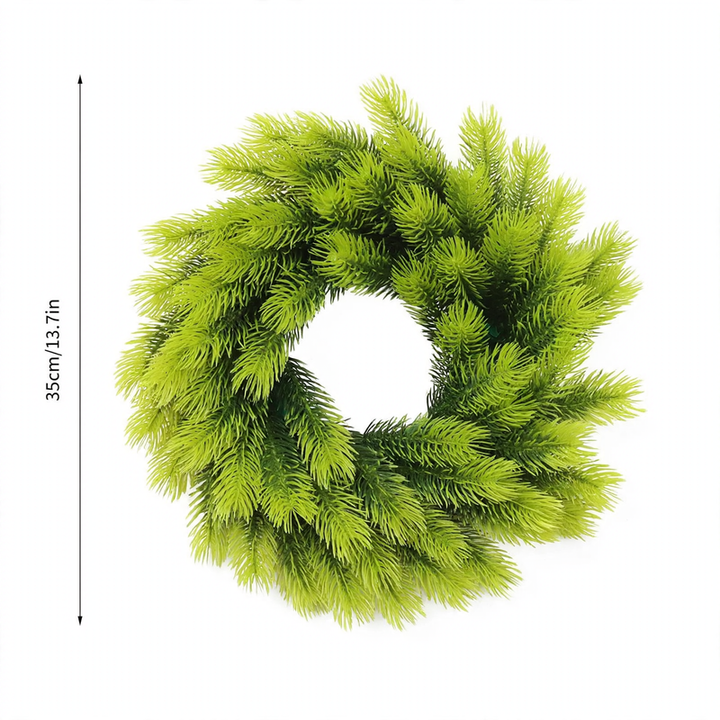 Künstlicher Weihnachtskranz aus Kunststoff, 10-30 cm