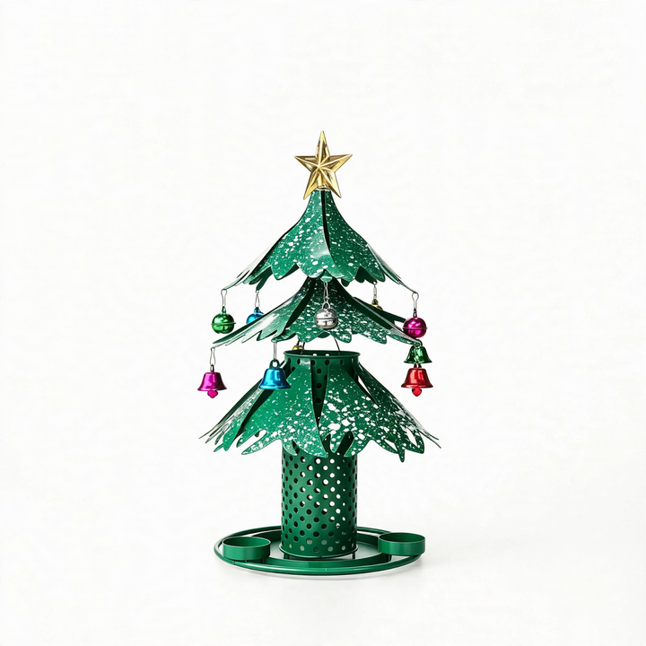 Weihnachtsbaum-Vogelhaus aus Eisen zum Aufhängen