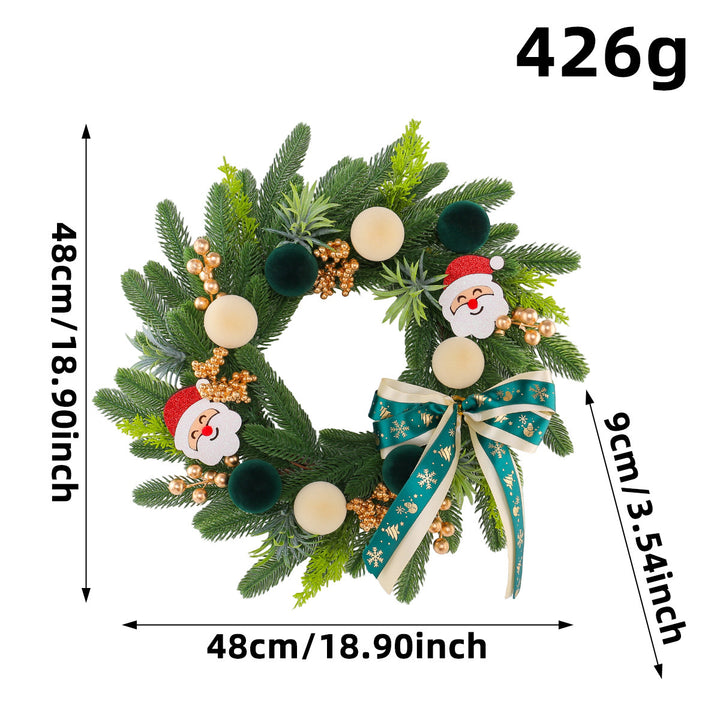 Dekorativer Weihnachtskranz aus Holz