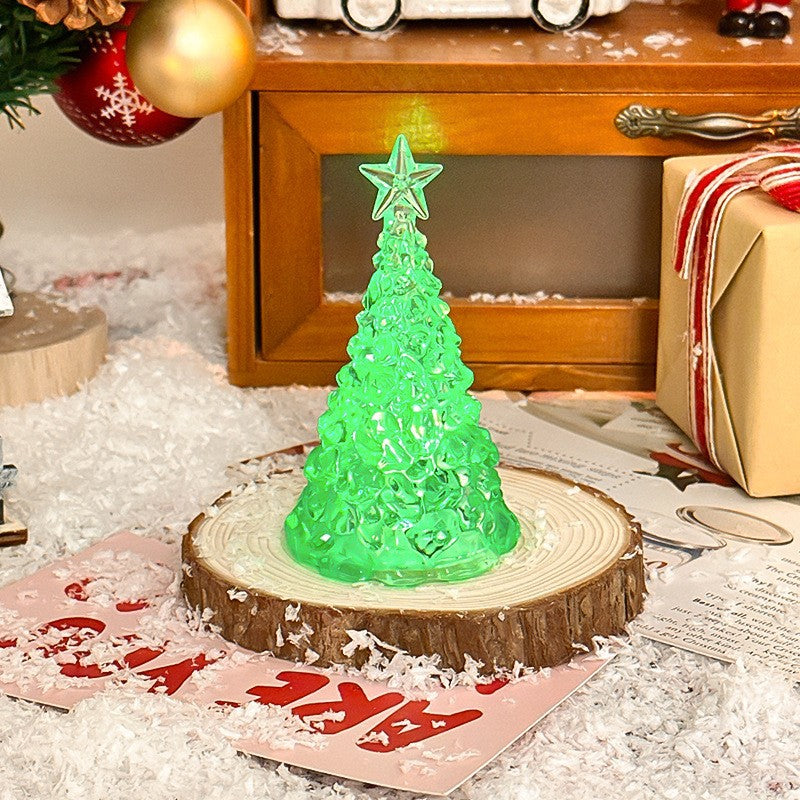 Dekorative Weihnachtsbaum-Nachtleuchte mit Stern-Design