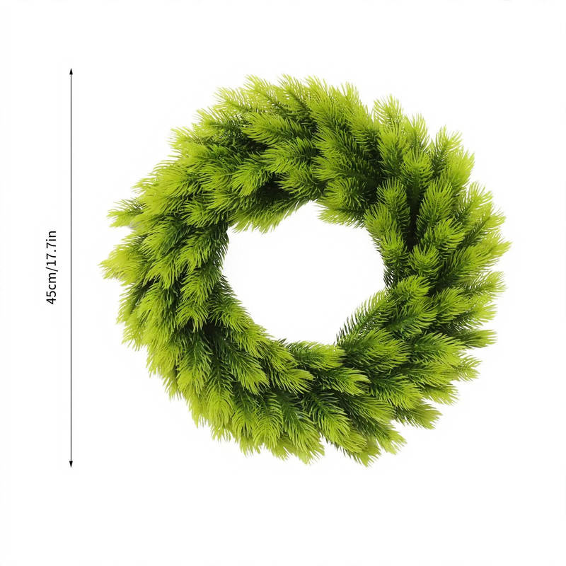 Künstlicher Weihnachtskranz aus Kunststoff, 10-30 cm