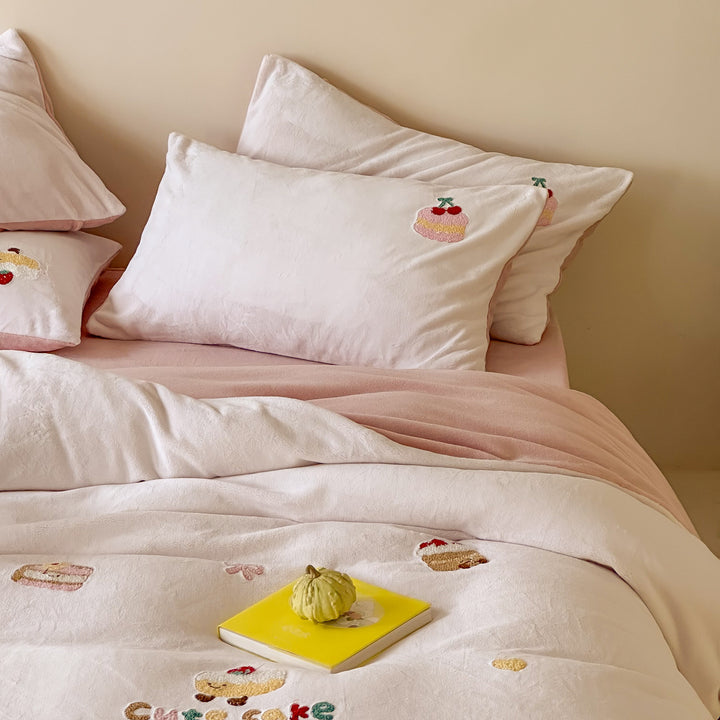 Flauschiges Bettwäsche-Set aus Milchfaser-Fleece für Kinder