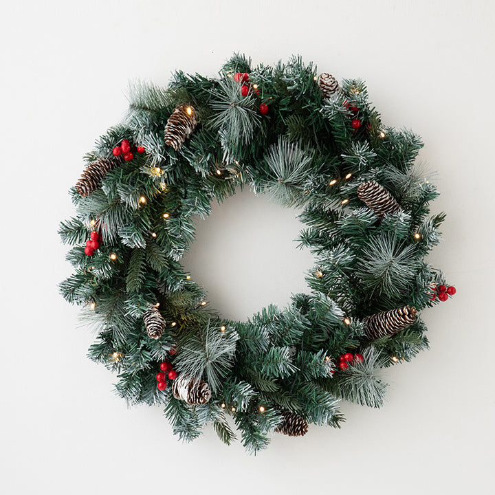 Weihnachtskranz, 45 cm, mit Beleuchtung