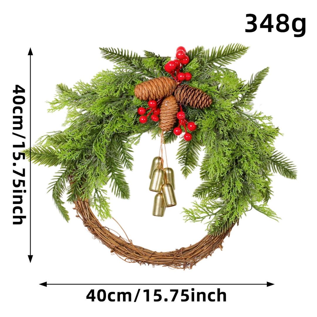 Weihnachtskranz mit Glocken im Landhausstil
