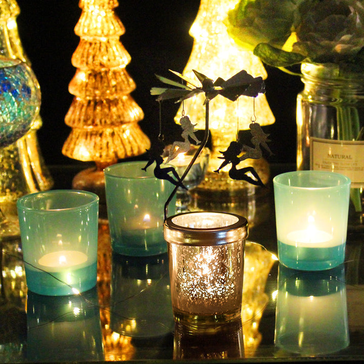 Mosaik-Glas-Kerzenhalter, verschiedene Sets