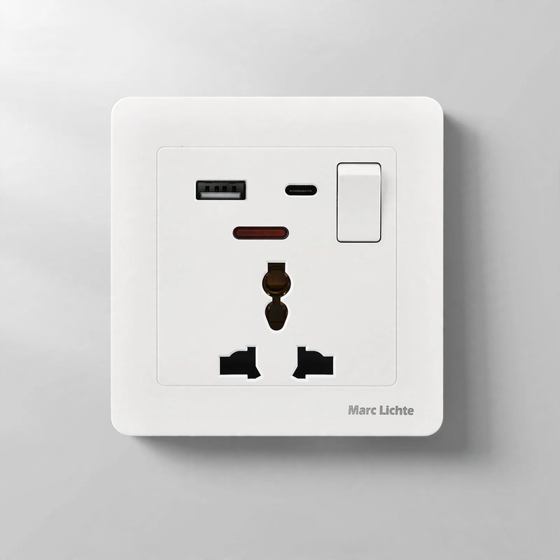 Steckdose 16A europäischer Standard mit USB