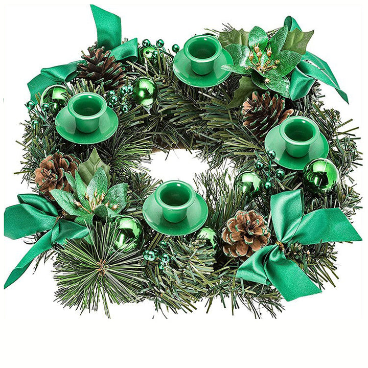 Weihnachtskranz mit Schleife, Adventsdekoration