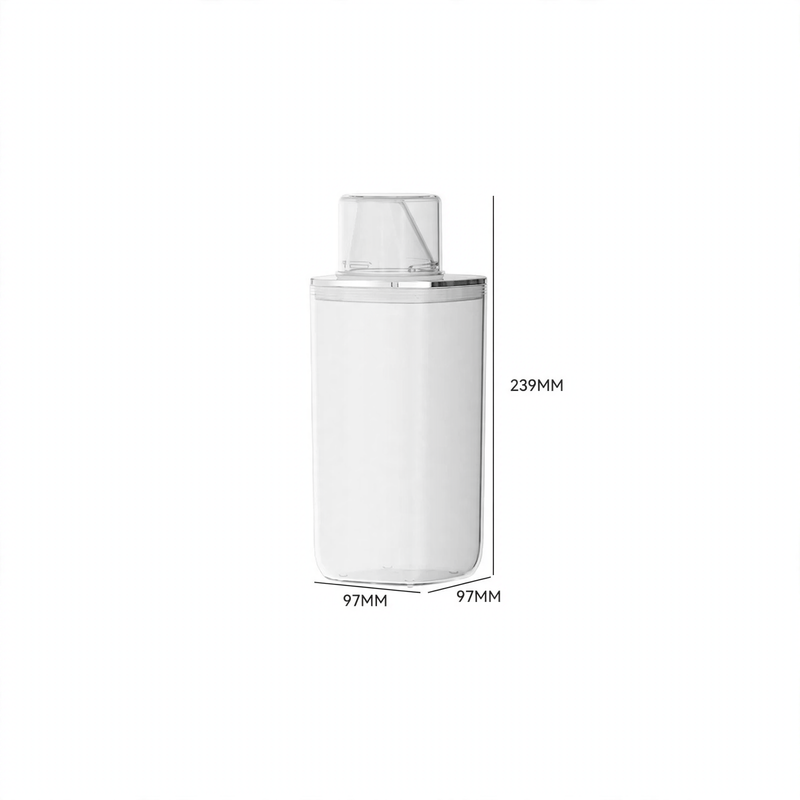Transparente Lagerdose mit Messskala, 501–800 ml