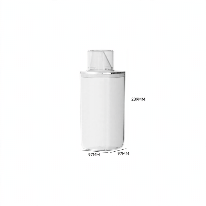 Transparente Lagerdose mit Messskala, 501–800 ml