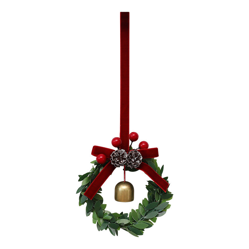 Weihnachtlicher Kranz-Anhänger mit Glocken