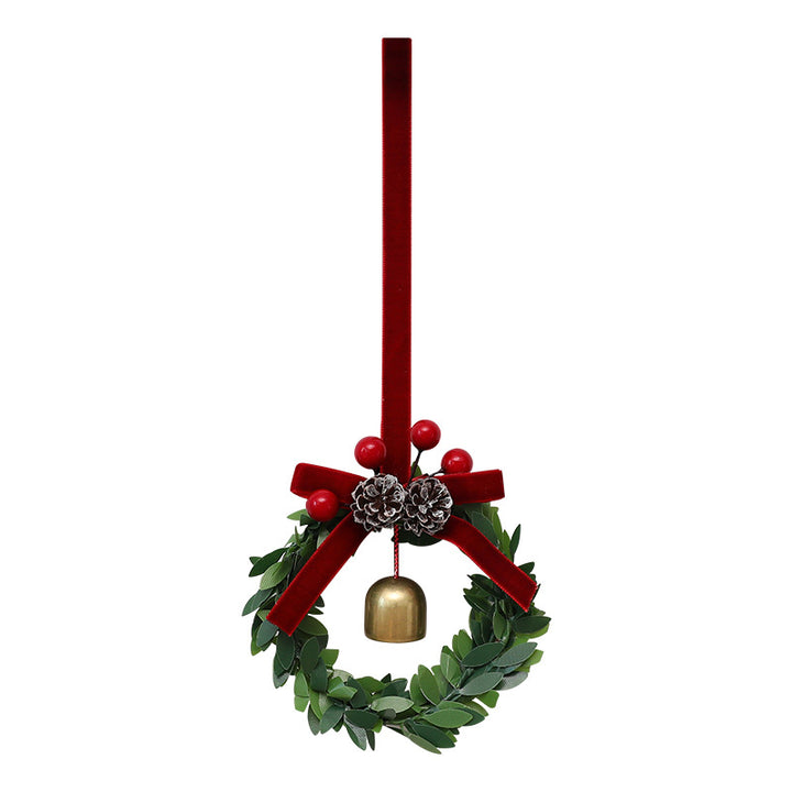 Weihnachtlicher Kranz-Anhänger mit Glocken