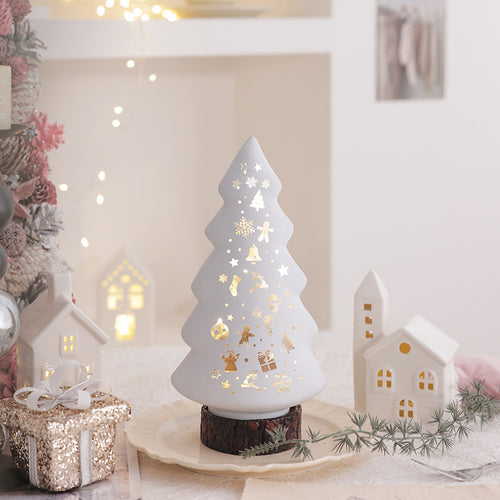 Beleuchtete Glas-Dekoration für Weihnachten