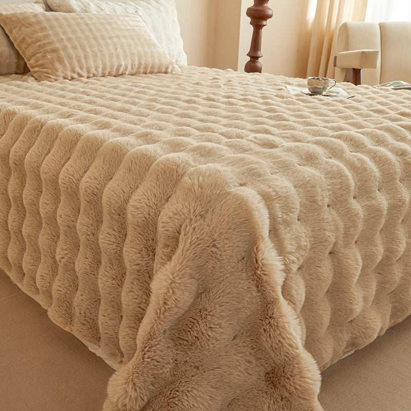 Flauschiges Bettlaken aus Milchfaser-Fleece, extra warm