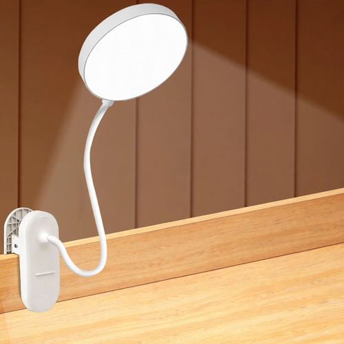 LED-Klemmleuchte für Nachttisch und Schreibtisch