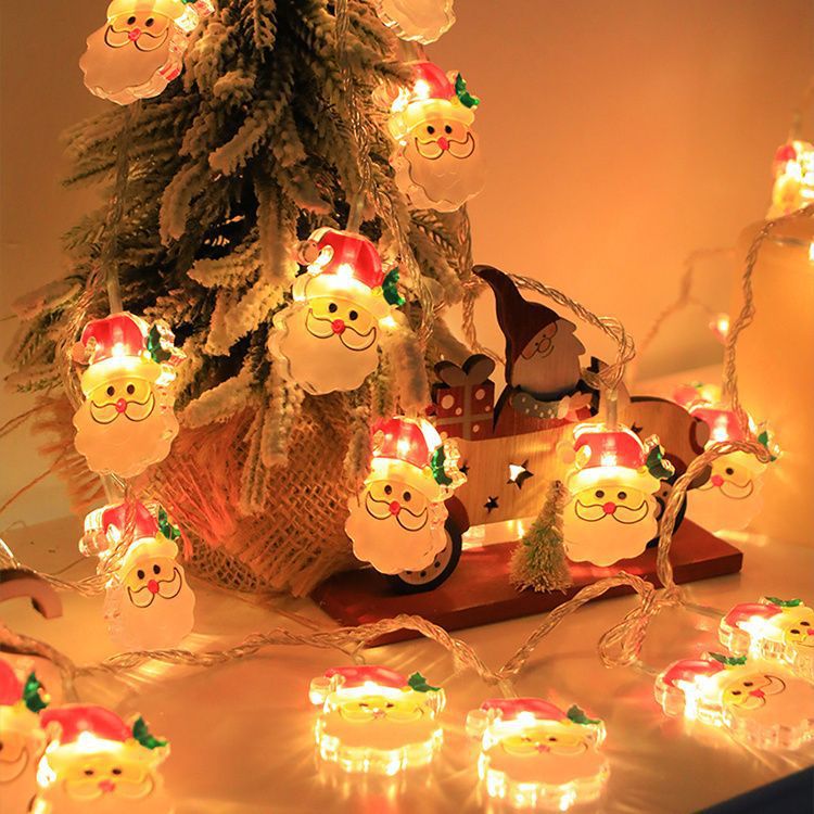 LED-Weihnachts-Lichterkette mit Motiven