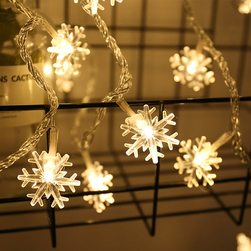 LED-Schneeflocken-Lichterkette, batteriebetrieben, Modell YL-XH