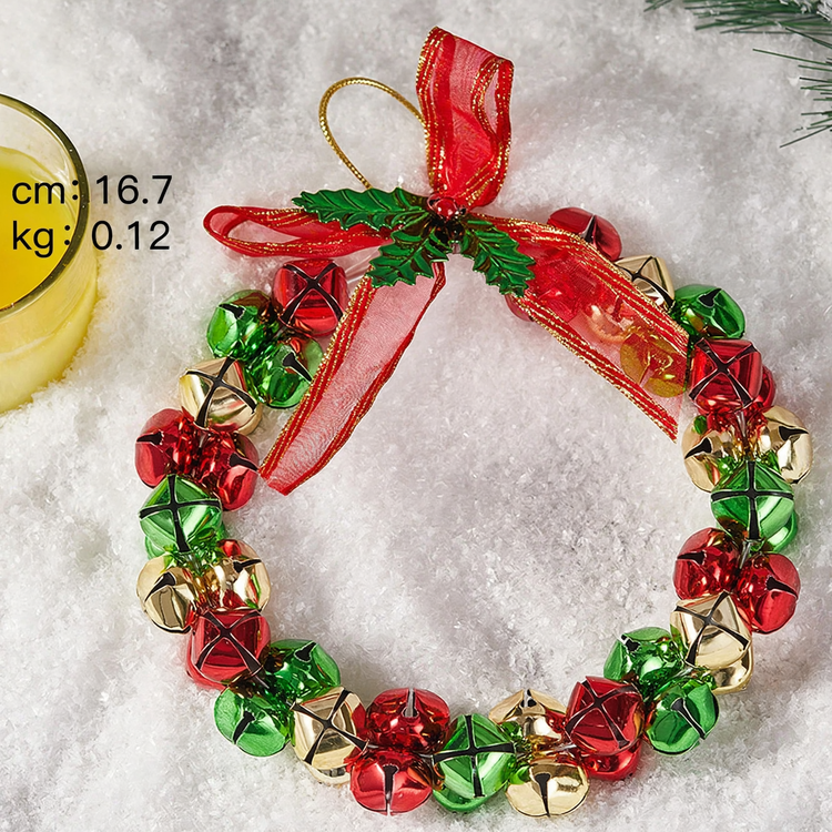 Weihnachtskranz aus Eisen mit Glocken