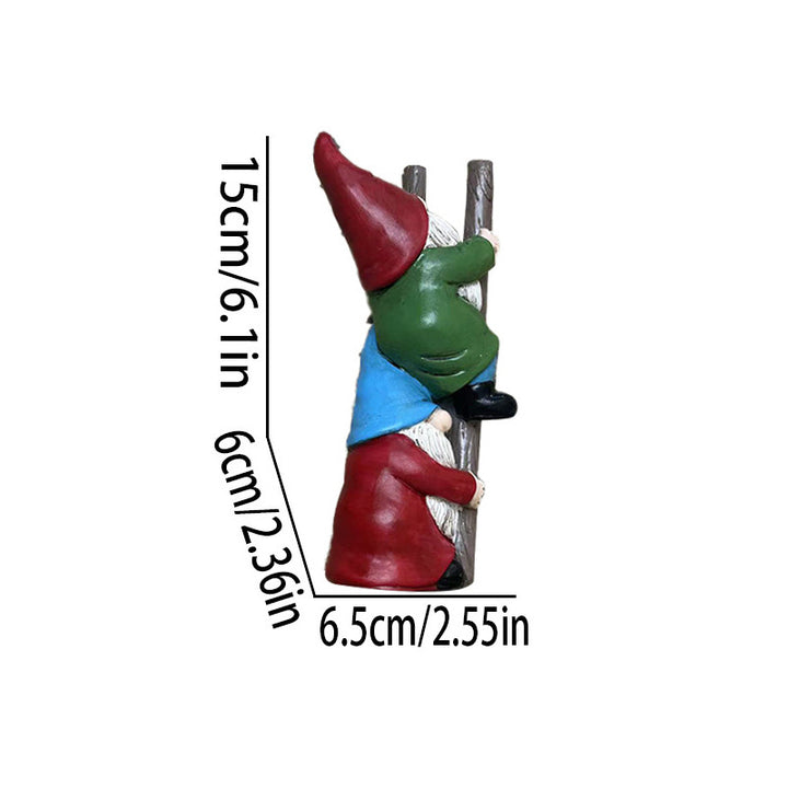 Dekorative Wichtelfigur aus Kunstharz