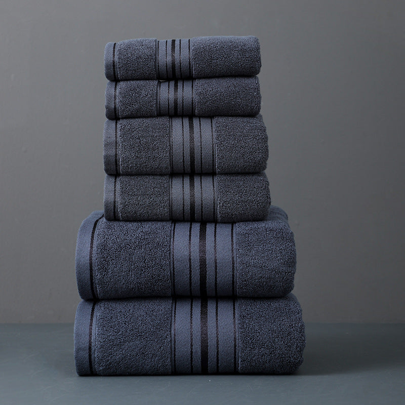Badetuch-Set aus Baumwolle, 6-teilig