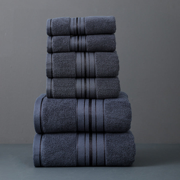 Badetuch-Set aus Baumwolle, 6-teilig
