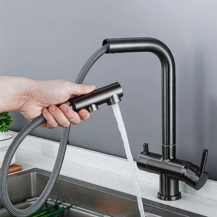 Küchenarmatur Edelstahl 304, Einhebel-Mischbatterie