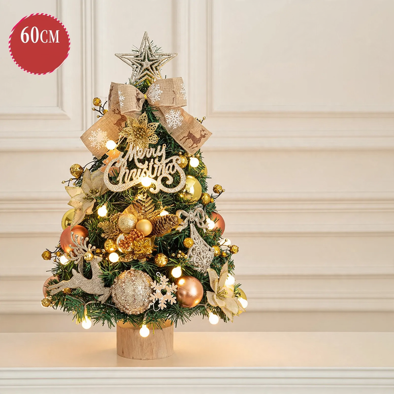 Dekorativer Tisch-Weihnachtsbaum mit Holzständer