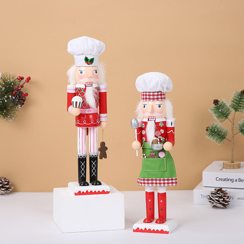 Nussknacker-Set aus Holz, 38 cm, 2-teilig
