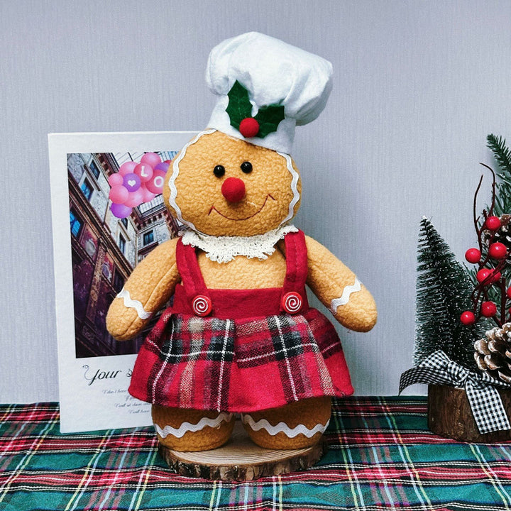 Dekorative Lebkuchenmann-Puppe für Weihnachten