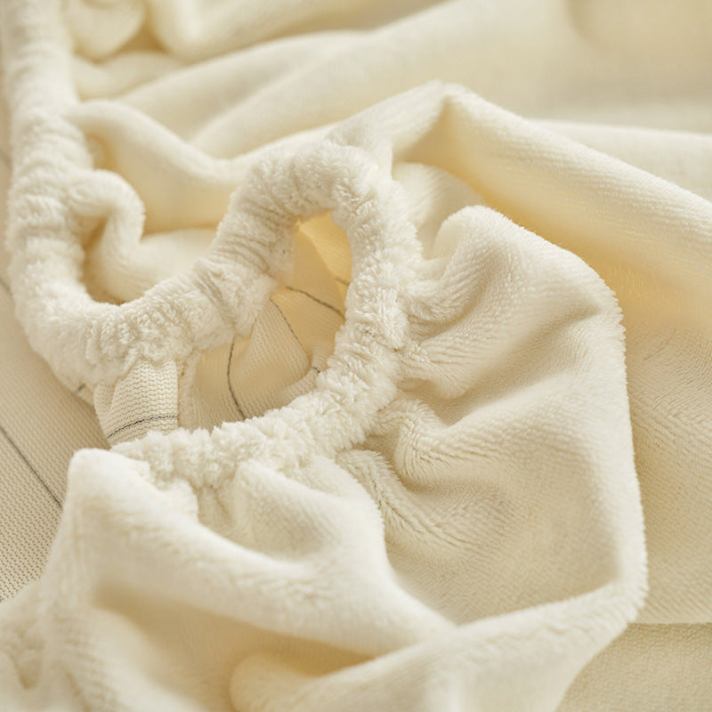 Milchfaser-Fleece Spannbettlaken für den Winter