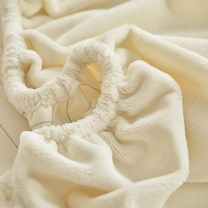 Milchfaser-Fleece Spannbettlaken für den Winter