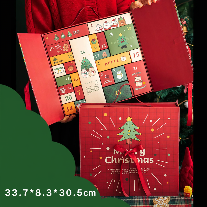 Weihnachts-Adventskalender Geschenkbox, leer
