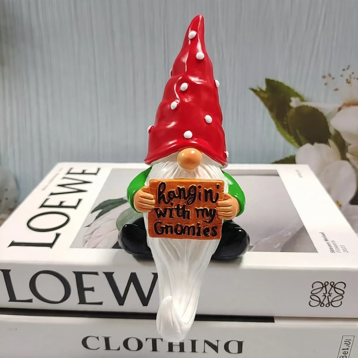 Weihnachts-Zwerg mit weißem Bart, Harz-Figur