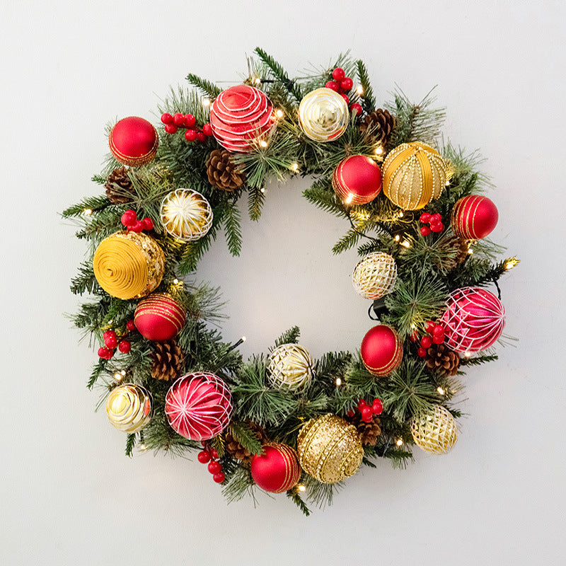 Weihnachtskranz, 45 cm, mit Beleuchtung