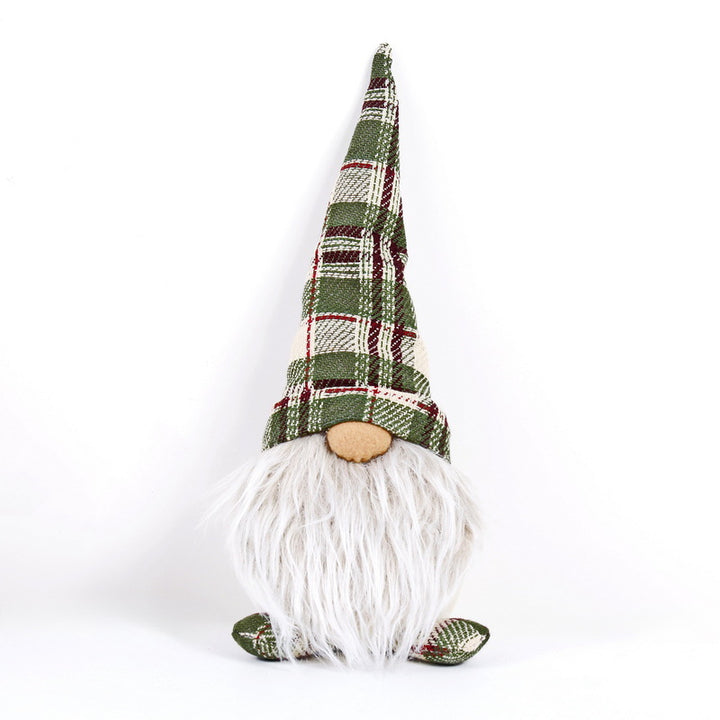 Dekorative Weihnachts-Wichtelfigur, sitzend, 35 cm