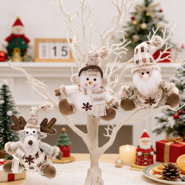 Weihnachts-Wichtel-Set: Weihnachtsmann, Schneemann, Rentier