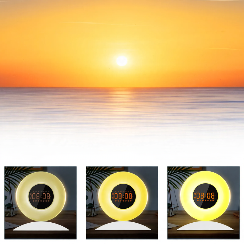 Intelligentes LED-Wecklicht mit Sonnenaufgangs- und Untergangssimulation
