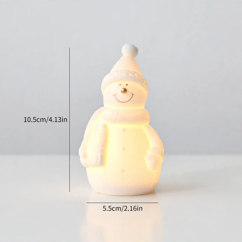 Keramik-Weihnachtsdekoration mit Beleuchtung
