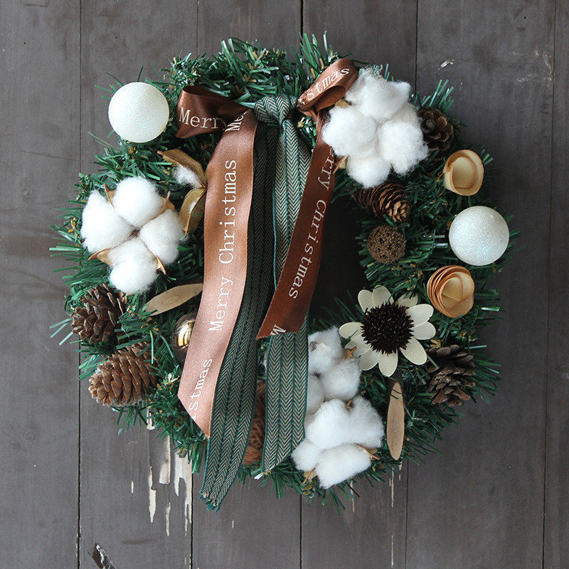 Weihnachtskranz aus PVC, 30 cm