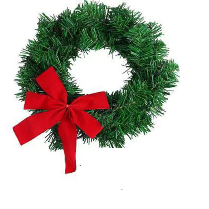 Beleuchteter Weihnachtskranz für Autos, 28 cm