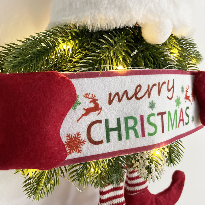 Weihnachtskranz mit Weihnachtsmann-Motiv