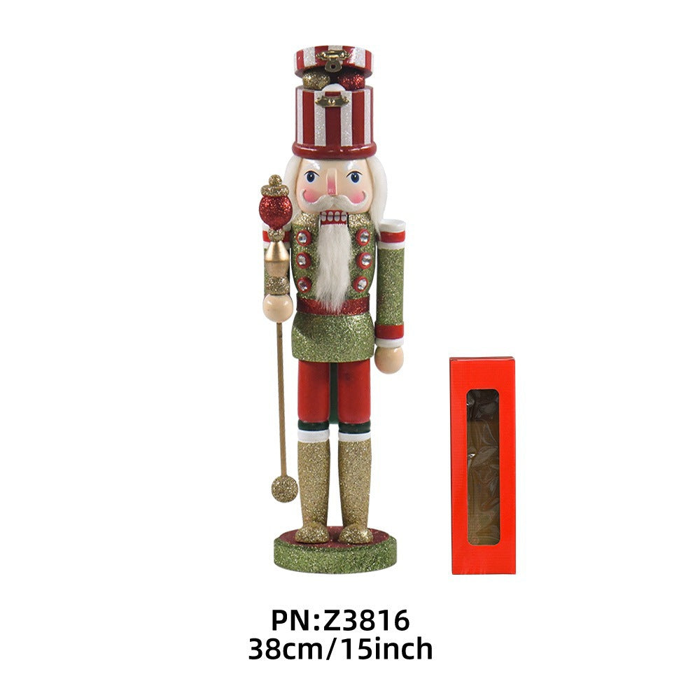 Dekorative Nussknacker-Figur aus Holz für festliche Anlässe