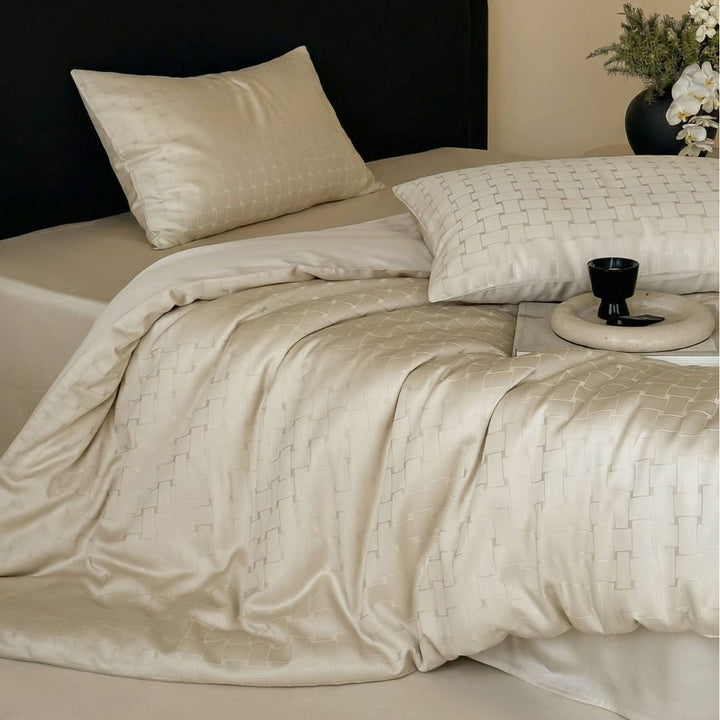 Tencel-Bettwäsche-Set, 4-teilig, kühlend und elegant