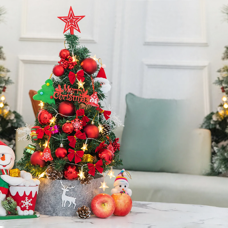 Mini-Weihnachtsbaum-Set für den Tisch
