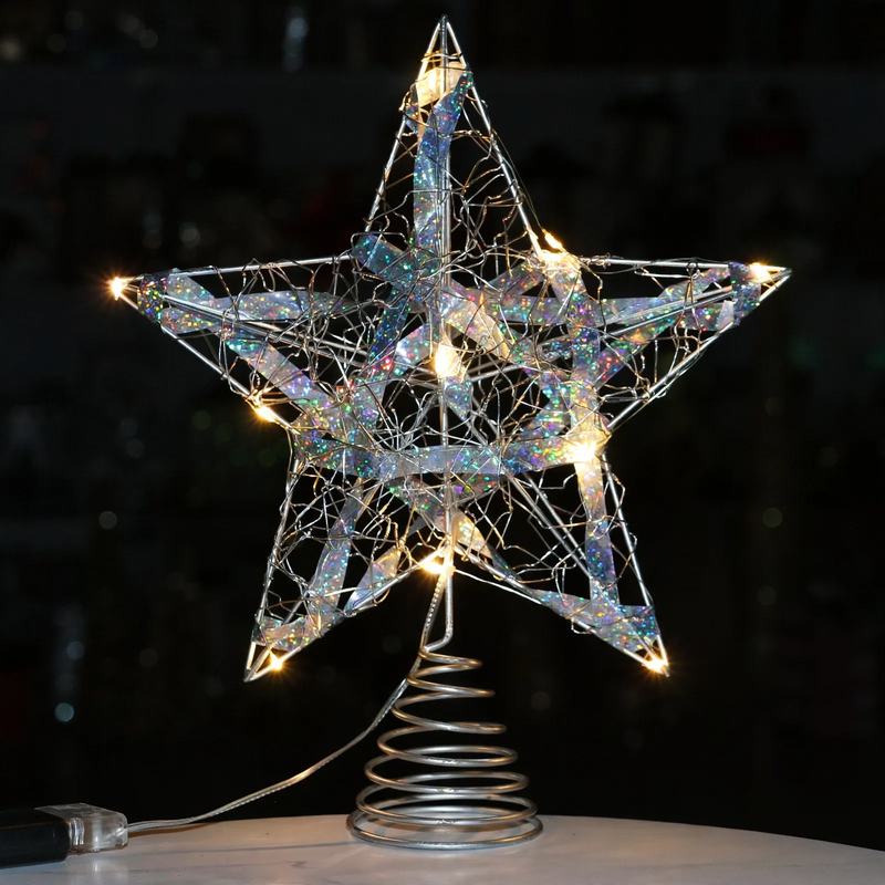 Weihnachtsbaum-Sternaufsatz aus Eisen